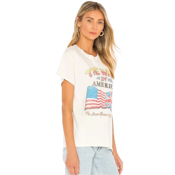 Daydreamer The Who Invades America Short Sleeve Tour Tee In White (S) - Picture 3 of 14